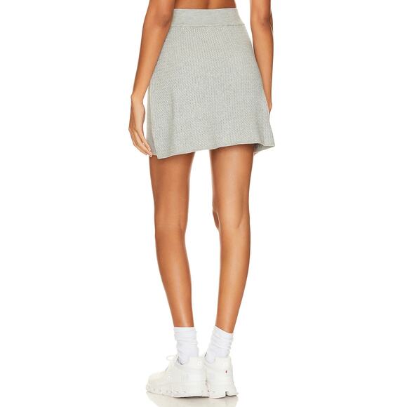 NWT WeWoreWhat Womens Cable Knit Skirt Mini‎ Heather Grey Medium - Picture 3 of 8
